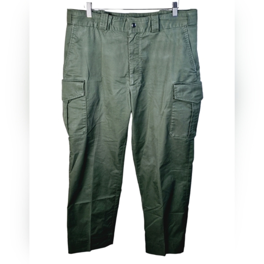 Blauer Outdoor 8810 OD Green Side Pocket Unhemmed Cargo Pants Gear Size 38 x 30